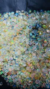 Lot de cabochons d'opale de feu éthiopienne AAA+ |   Opales multicolores brillantes, pierres précieuses en vrac, taillées sur mesure pour la fabrication de bijoux - Product Image 4