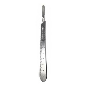 Professional Surgical Instrument Kit Suture Stitch Scissors 4.5 Inch with Scalpel Handle #4 and 10 Sterile Surgical Blades - Product Image 4