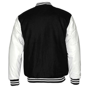 High Quality Canvas Turn-down Collar Varsity <b>Jacket</b> Premium Wool Winter Bomber Coat Casual <b>Baseball</b> Uniform Front Premium - Product Image 6