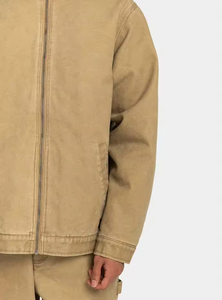 Veste de travail en toile personnalisée à fermeture éclair, coupe ajustée, grande taille, style vintage, doublée, col rabattu, en jean, fabriquée par Numica Sports - Product Image 6