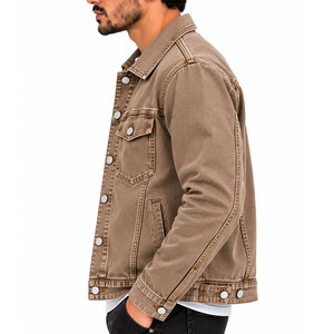 Veste en jean chaude pour homme, manches longues, collection hiver, 100% coton respirant, produit cool et de qualité supérieure. - Product Image 3