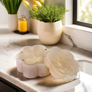 Meilleur pot en résine époxy, boîte à bijoux moderne de luxe avec couvercle, gain de place, haute qualité, couleur personnalisée, effet marbre, fait main, meilleur prix - Product Image 1