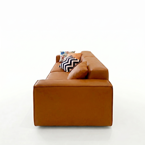 Elegant Two Seat Couch 220x90cm Wooden <b>Frame</b> Foam Fabric Sofa Minimalist Vietnam Design - Product Image 5