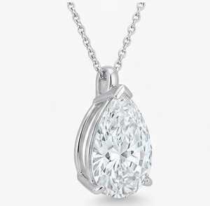 Pendentif en diamant moissanite de qualité supérieure pour femmes, élégant et scintillant, pour mariage et soirées, en vente. - Product Image 5