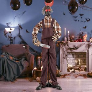 Decorazione Premium di Halloween: Uomo Animatronico Spaventoso con Luci e Suoni - Product Image 3