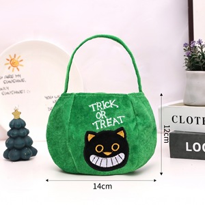 Bolsas de Peluche para Dulces de Halloween al por Mayor, Diseño de Bruja, Vampiro y Gato, Reutilizables, Cestas para Niños, Decoración para Fiestas - Product Image 2