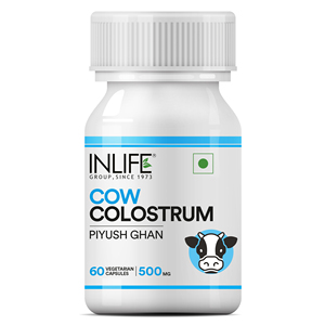 Capsules de colostrum bovin 500mg 30% IgG 50% Protéines avec lactoferrine, première tétée lyophilisée, 60 unités, soutien intestinal - Product Image 1
