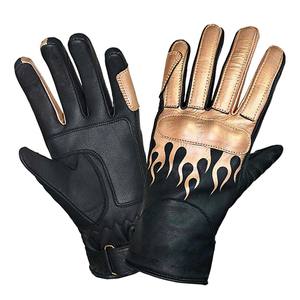 Nouveaux gants de moto en cuir de qualité supérieure, antidérapants, à long poignet, en fibre de carbone, confortables, pour la course à moto - Product Image 1