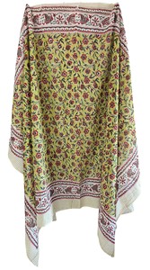 Pareo Sarong Estampado Floral Hecho a Mano al por Mayor, 44 x 72 Pulgadas, Cubierta de Bikini para Mujer - Product Image 4