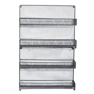 4-Tier Bronze Mesh Wall Mount <b>Spice</b> <b>Rack</b> for <b>Kitchen</b> Storage Kitchenware Organization Solution - Product Image 3
