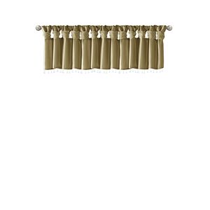 Mantovana leggera in finta seta con perline in bronzo 50x26 "tende e mantovane - Product Image 2