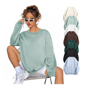 เสื้อสเวตเตอร์ผู้หญิงแบบสวมใส่สบาย สไตล์ลำลอง แขนยาว ไซส์ใหญ่ รับสกรีนโลโก้ตามสั่ง สินค้าขายดีมาใหม่ ขายส่ง - Product Image 6
