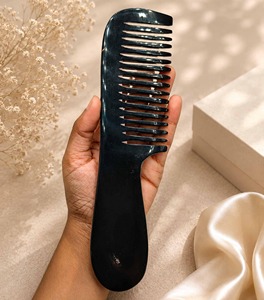 Peine de Cuerno de Búfalo Pulido Ecológico de Alta Calidad para Extensiones de Cabello, Forma Natural, Uso en Salón y Hogar, Decoración Natural - Product Image 2