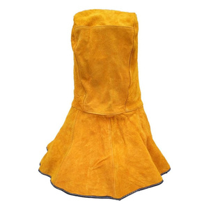 Couvre-casque de soudage en cuir de vachette fendu avec drapé pour le cou et les épaules, ignifuge, casquette de protection pour le soudage, unisexe - Product Image 6