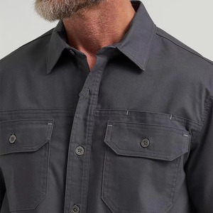 Men's <b>Winter</b> Softshell Shirt Jacket Windproof <b>Waterproof</b> Zipper Closure Stand Collar Workwear Outdoor Utility <b>Coat</b> - Product Image 5