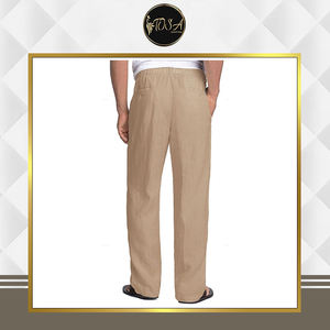 Pantalones Casuales para Hombre, de Cintura Media, Ligeros, Transpirables e Impermeables, 70% Viscosa, 30% Lino, Excelente Calidad, Más Vendidos, al por Mayor - Product Image 2