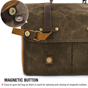 Leather Laptop Bag Durable Material With Modern Design Storage Perfect For Office Work Travel And Daily Carry Use - Product Image 5