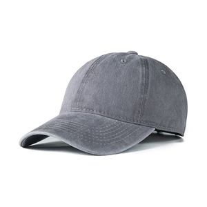 Gorra de Béisbol Unisex de 6 Paneles, Color Sólido, Algodón Lavado, Casual, Ajustable, para Primavera/Verano, Talla Adulto - Product Image 2