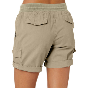 Shorts tricotés sexy taille haute couleur unie pour femme, collection été 2026 – Nouveauté tendance pour un effet push-up - Product Image 2