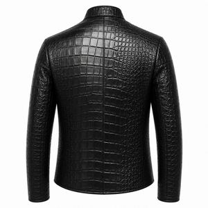 Veste matelassée noire pour homme, coupe-vent, écologique, à capuche, avec fermeture éclair, col montant, grandes tailles - Product Image 2