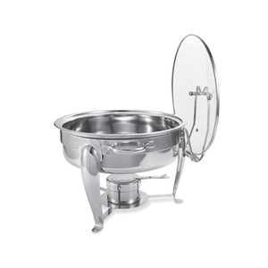 Recipiente para Calentar Comida Tipo Buffet, Portátil, de Acero Inoxidable, con Tapa de Vidrio y Asas - Product Image 4