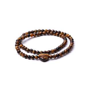 Pulsera Elástica de Cuentas Redondas de Cristal Rosa de Hemasa Fashions, Joyería para Uso Diario - Product Image 2