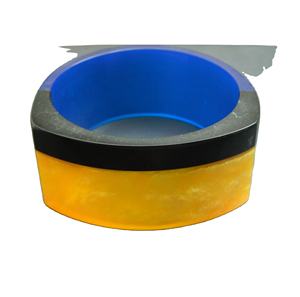 Brazalete de resina de estilo americano para mujeres y niñas, joyería de latón, brazalete de resina - Product Image 4