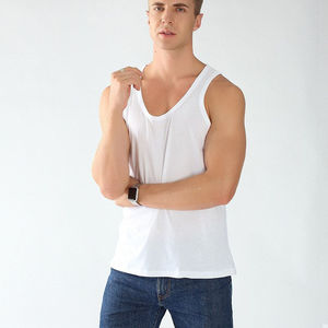 Débardeur décontracté pour homme, été, sport, écologique, respirant, mélange coton/polyester - Product Image 5