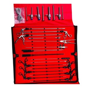 Kit Profesional de Cirugía Laparoscópica con Juego Completo de Instrumentos que Incluye Trócares, Pinzas, Portaagujas y Tijeras - Product Image 1