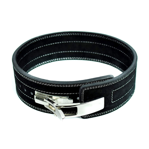 Custom Genuine Leather Lever Belt for Powerlifting Weightlifting Gym Training with Stainless Steel Lever Buckle OEM ODM - Product Image 5