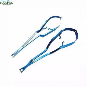 Lot de 2 pinces à anévrismes neurochirurgicales en acier inoxydable – Outils de microchirurgie pour procédures de chirurgie vasculaire - Product Image 1