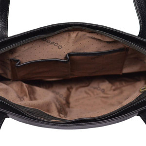Salva Leather Customizable Color Faux Leather Tote Bag Women Soft Handle Zipper Closure Fashion Style Interior Pocket 21L - Product Image 5