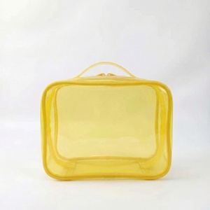 Sacs cosmétiques de grande capacité à la mode, résistants à l'eau, avec fermeture à glissière et étiquette en PVC gaufrée - Product Image 4