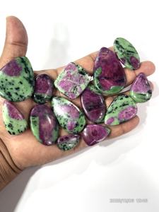 Zoisite rubis naturelle, pierres précieuses en vrac, cabochons de formes et tailles variées, environ 20 à 30 mm - Product Image 5