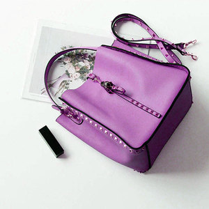 กระเป๋าหนังแฟชั่นสำหรับผู้หญิงกระเป๋าหนังสีทึบดีไซน์ใหม่ - Product Image 6