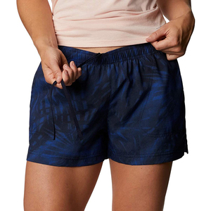 Shorts de Poliéster con Volantes y Borlas Altas para Mujer, Estampado Verde Claro, Versátiles, Moda Primavera-Verano 2026 - Product Image 1