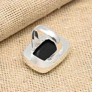 Anillo de Plata de Ley 925 con Gema de Ópalo Triple Amarillo, Joyería Hecha a Mano, Hermosa y Elegante para el Amor - Product Image 2