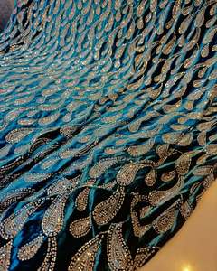 Tissu de broderie perlée haut de gamme, tissu personnalisé, tissu à sequins, tissu en dentelle, vêtements de mode, boutique de vêtements, vente en gros, exportation - Product Image 6