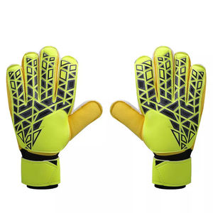 ถุงมือผู้รักษาประตูฟุตบอลหนังแท้ขายส่ง พร้อมการควบคุมที่แข็งแรง ป้องกันการลื่นด้วยยางลาเท็กซ์ ป้องกันน้ำ ระบายอากาศได้ดี ป้องกันนิ้วมือ - Product Image 3