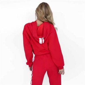 Conjunto Deportivo de 2 Piezas para Mujer con Logotipo Personalizado, Transpirable, Estampado, 100% Algodón, con Sudadera con Capucha y Pantalones Deportivos, Ropa Deportiva Informal Ligera - Product Image 2