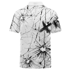 เสื้อโปโลผู้ชายสไตล์โดดเด่น ราคาโรงงาน รับออกแบบลายพิมพ์ซับลิเมชั่น เสื้อแขนสั้นระบายอากาศได้ดี - Product Image 2