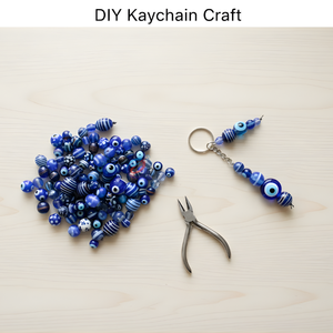 Cuentas Sueltas de Vidrio Azul Hechas a Mano |   Suministros para la Creación de Joyas de Diferentes Formas, Accesorios para Manualidades DIY |   Cadena de 8 Pulgadas - Product Image 5