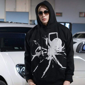 Sudadera con Capucha Unisex Qualitup, Diseño 3D de Mano de Sangre/Araña, Estilo Gótico Punk, Moda Urbana, Tejido Holgado de Felpa, Ecológica - Product Image 3