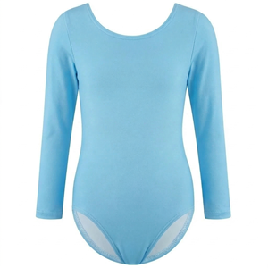 Girl Rhythmic Long Sleeve <b>Sexy</b> Printed Sports Women Custom Design Training Dancewear Cheerleading <b>Leotards</b> Customized Colors OEM - Product Image 5