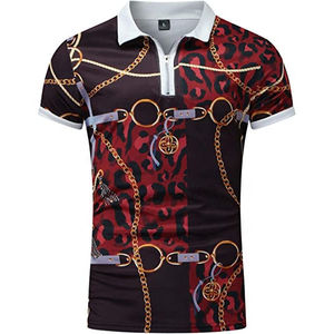 Camiseta Polo de Sublimación 100% Algodón de Última Moda para Hombre, Corte Holgado, Estampada, Precio Accesible, Diseño de Fábrica - Product Image 6