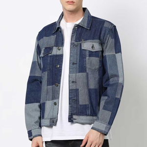 เสื้อแจ็คเก็ตยีนส์แบบ OEM ขายดี คุณภาพสูง แจ็คเก็ตยีนส์ลำลองสไตล์สตรีทสำหรับผู้ชาย รับทำโลโก้ตามสั่ง - Product Image 1