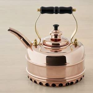 Bouilloire à thé en cuivre de qualité supérieure, théière classique en cuivre pour faire bouillir de l'eau, du thé ou du café, à utiliser sur le réchaud de la cuisine, à la maison, à l'hôtel, au restaurant. - Product Image 2