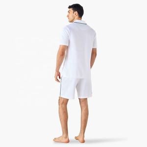 Ensemble de deux pièces pour homme, polo à manches courtes et short de sport en coton respirant de haute qualité, séchage rapide, été, logo personnalisé - Product Image 3