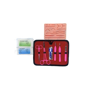 แผ่นรองผิวหนังสำหรับการผ่าตัด อุปกรณ์การแพทย์สำหรับการสอนนักศึกษาแพทย์ อุปกรณ์การสอน เครื่องมือผ่าตัด กรรไกร คีม ชุดฝึกอบรม - Product Image 1