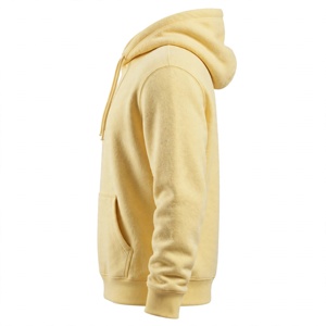 เสื้อฮู้ดดี้สีเหลือง Amkoor ผ้าฟลีซสำหรับผู้ชาย ทรงปกติ สวมใส่สบาย มีกระเป๋าหน้า โลโก้สีพื้น ผ้าฝ้าย 100% เป็นมิตรกับสิ่งแวดล้อม เหมาะสำหรับใส่ในฤดูหนาว - Product Image 3